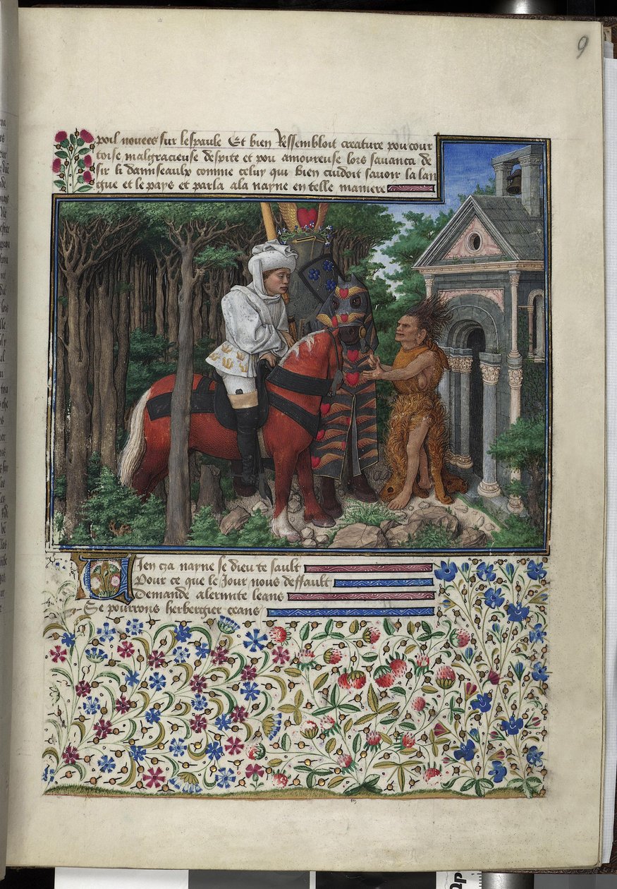 Text with Painted Initial and Framed Miniature by Erich Lessing