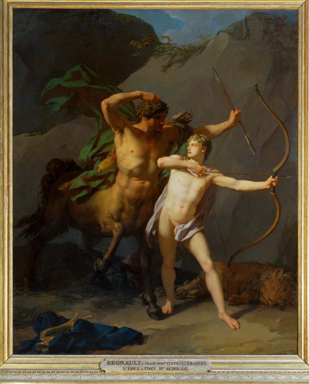 The Education of Achilles by the Centaur Chiron by Erich Lessing