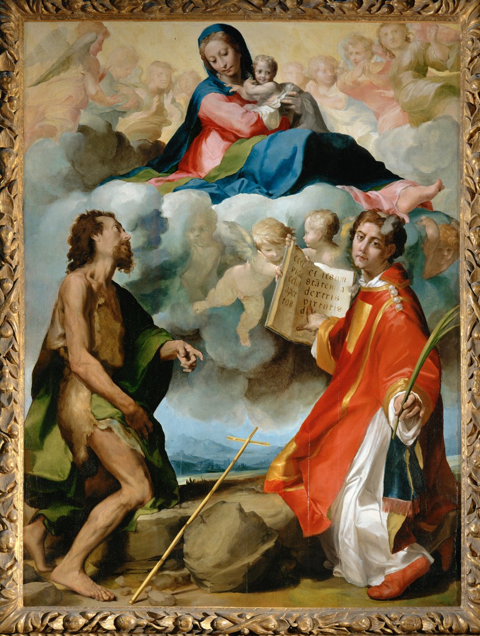 The Virgin in Glory Between Saint John the Baptist and Saint Stephen by Erich Lessing