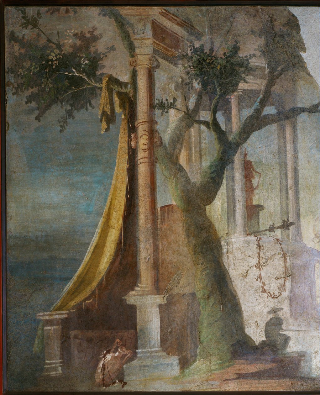 Landscape with Sacred Door and Velum from the Ekklesiasterion, the Isis Temple in Pompeii by Erich Lessing