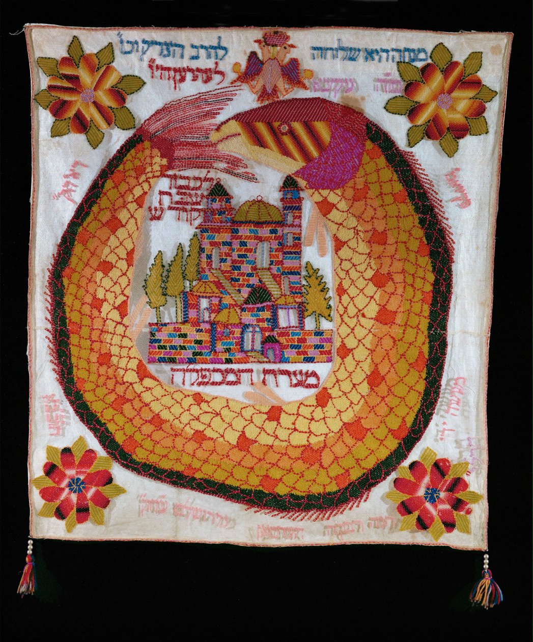 Sabbath Cloth, a Table Cloth Used During the Sabbath Dinner by Erich Lessing