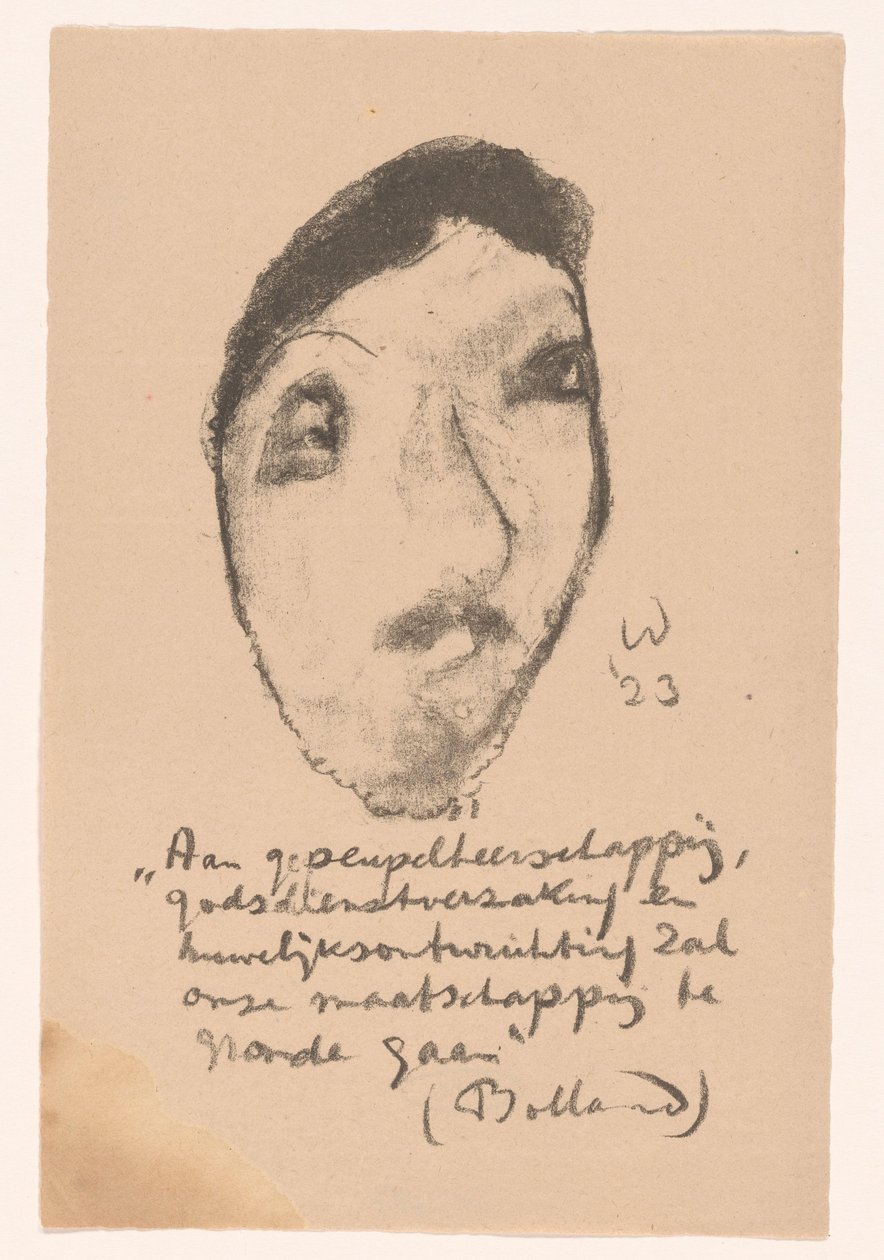 Caricature of Gerard Bolland by Erich Wichmann