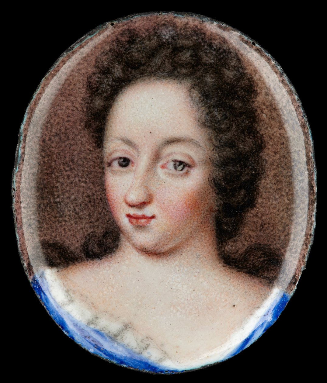 Miniature Portrait of Queen Ulrika Eleonora the Elder, Queen of Sweden 1680-1693 by Erik Utterhielm