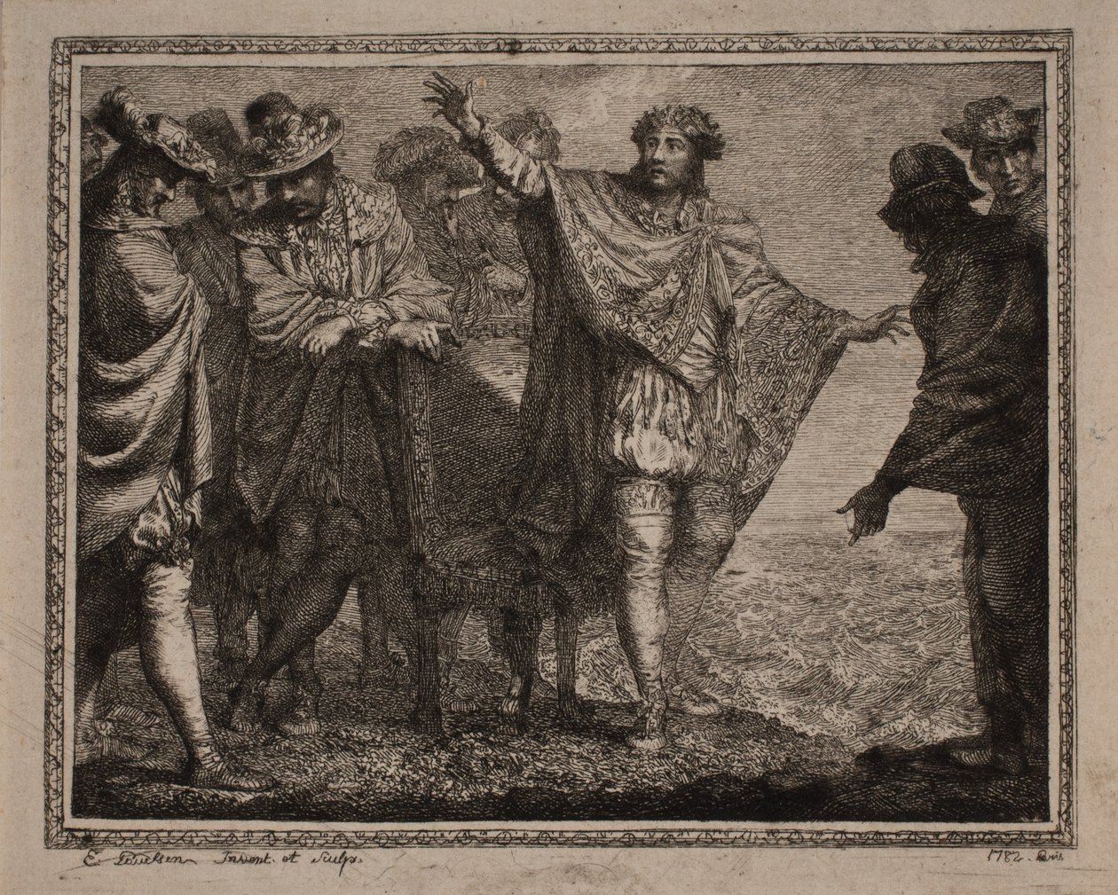 Canute the Great and His Courtiers by Erik Pauelsen
