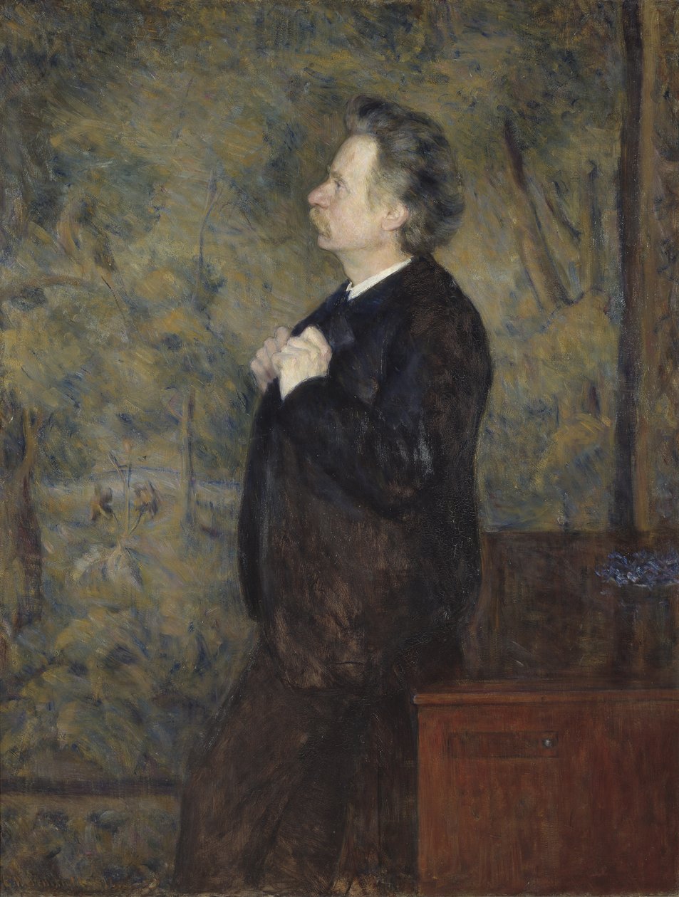 Portrait of Edvard Grieg by Erik Theodor Werenskiold