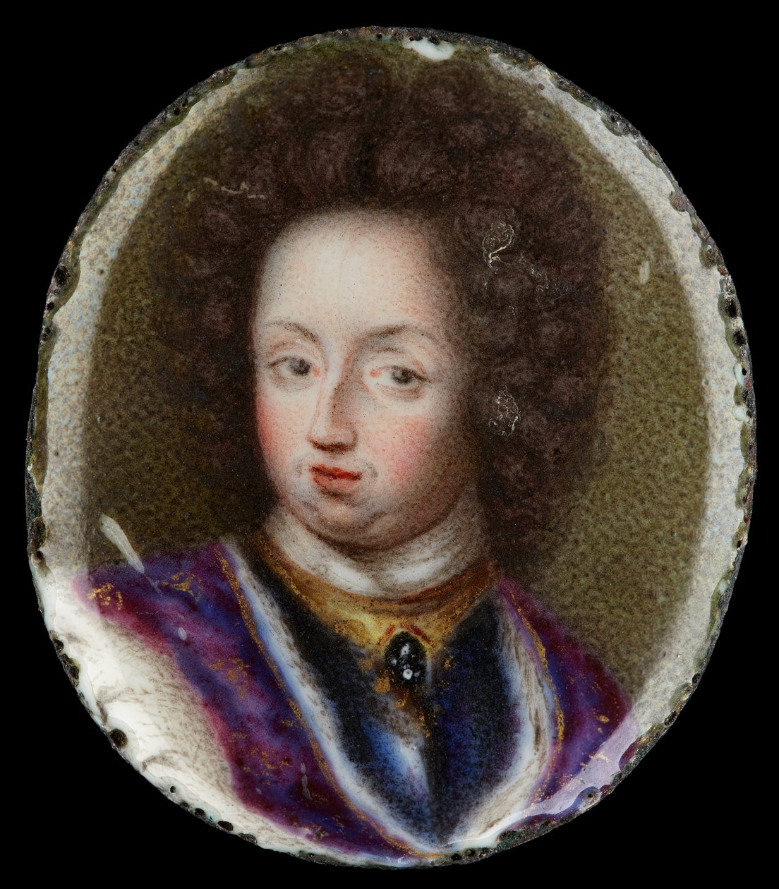 Miniature of Charles XI, King of Sweden by Erik Utterhielm