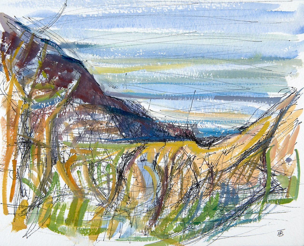 Towards Marsland Mouth, North Devon by Erin Townsend
