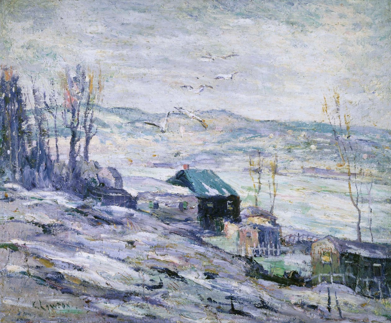 Windy Day, Bronx River by Ernest Lawson