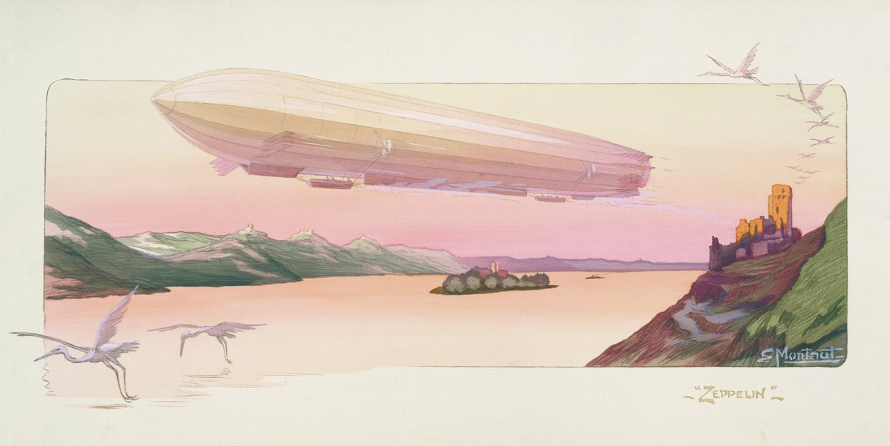 Zeppelin, Published Paris, 1914 by Ernest Montaut