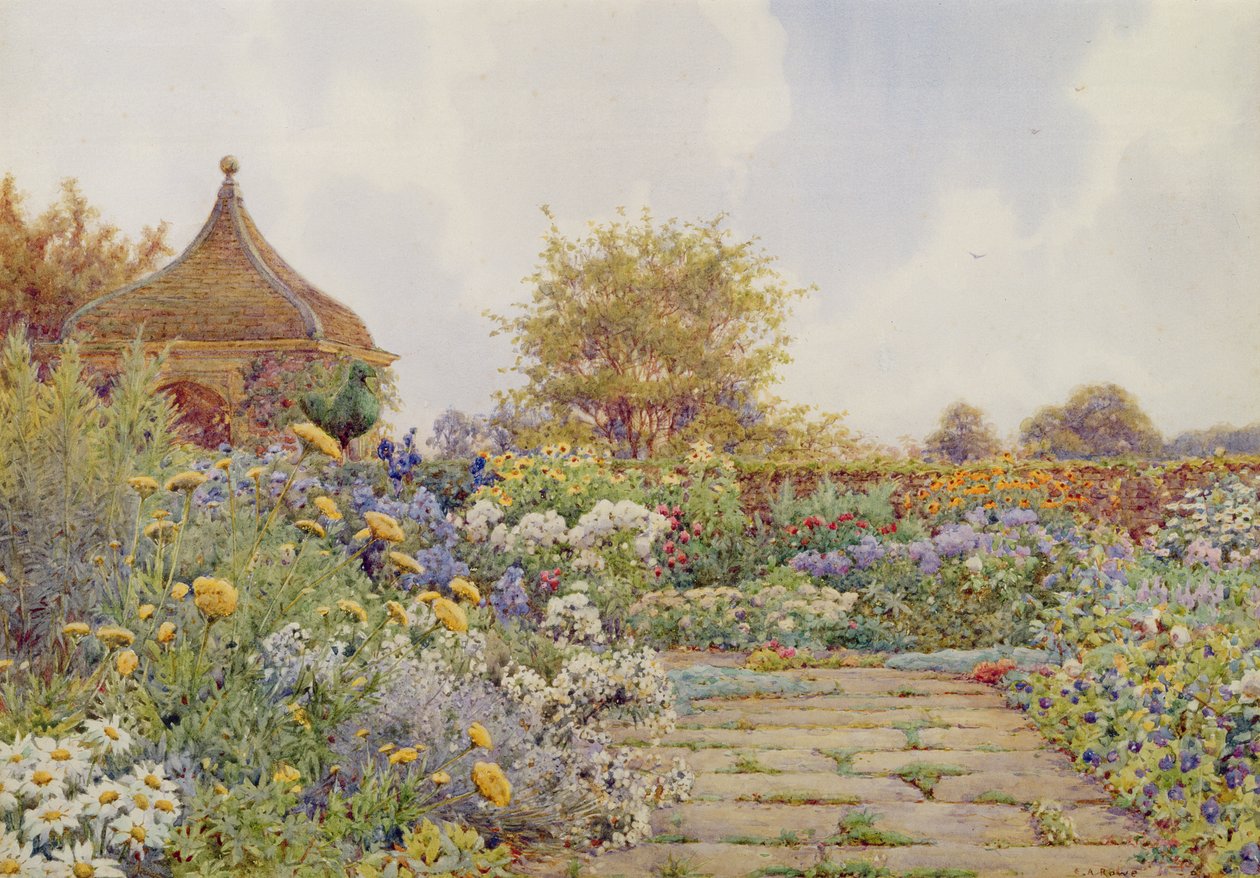 The Gardens at Chequers Court, Buckinghamshire by Ernest Arthur Rowe