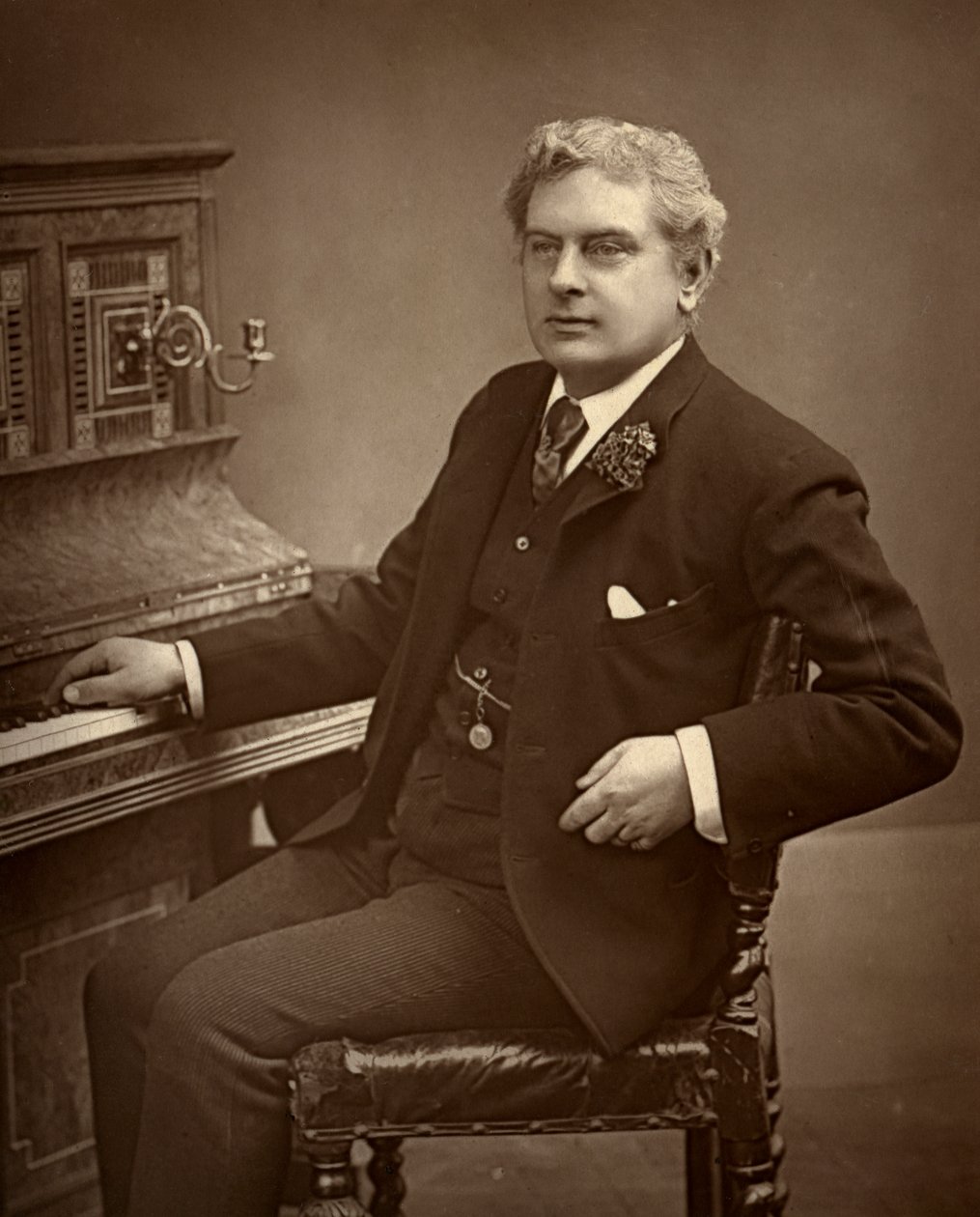 Arthur Cecil, British actor, comedian, playwright and theatre manager by Ernest Barraud