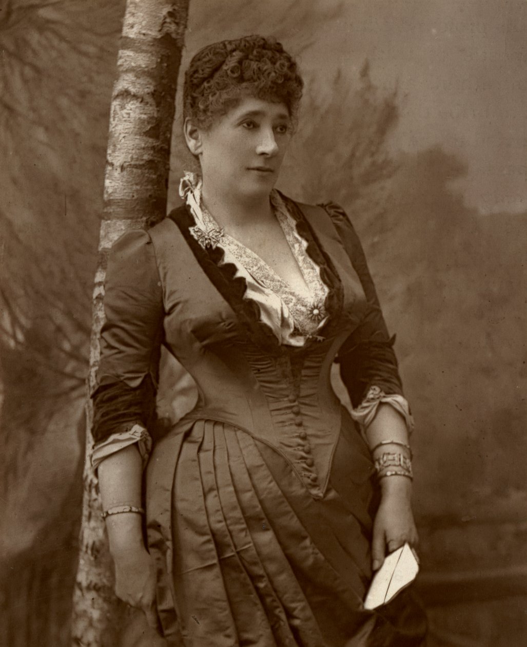 Mrs John Wood, British actress and theatre manager by Ernest Barraud