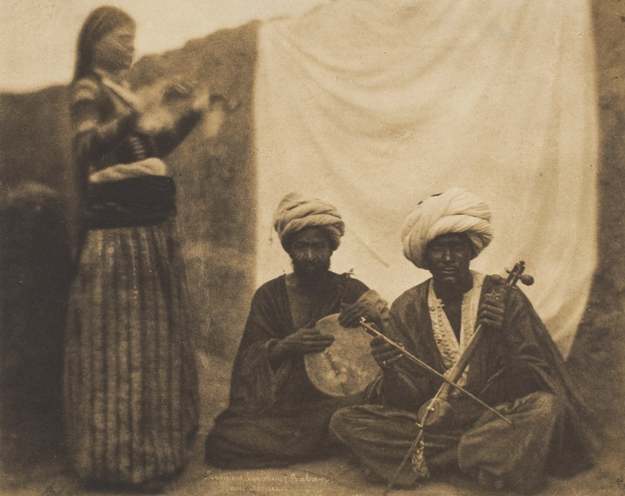 Egyptian Musicians Rawabí and Almée, February 20, 1852 by Ernest Benecke