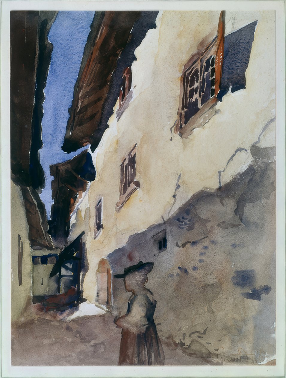 Street in Savièse by Ernest Bieler