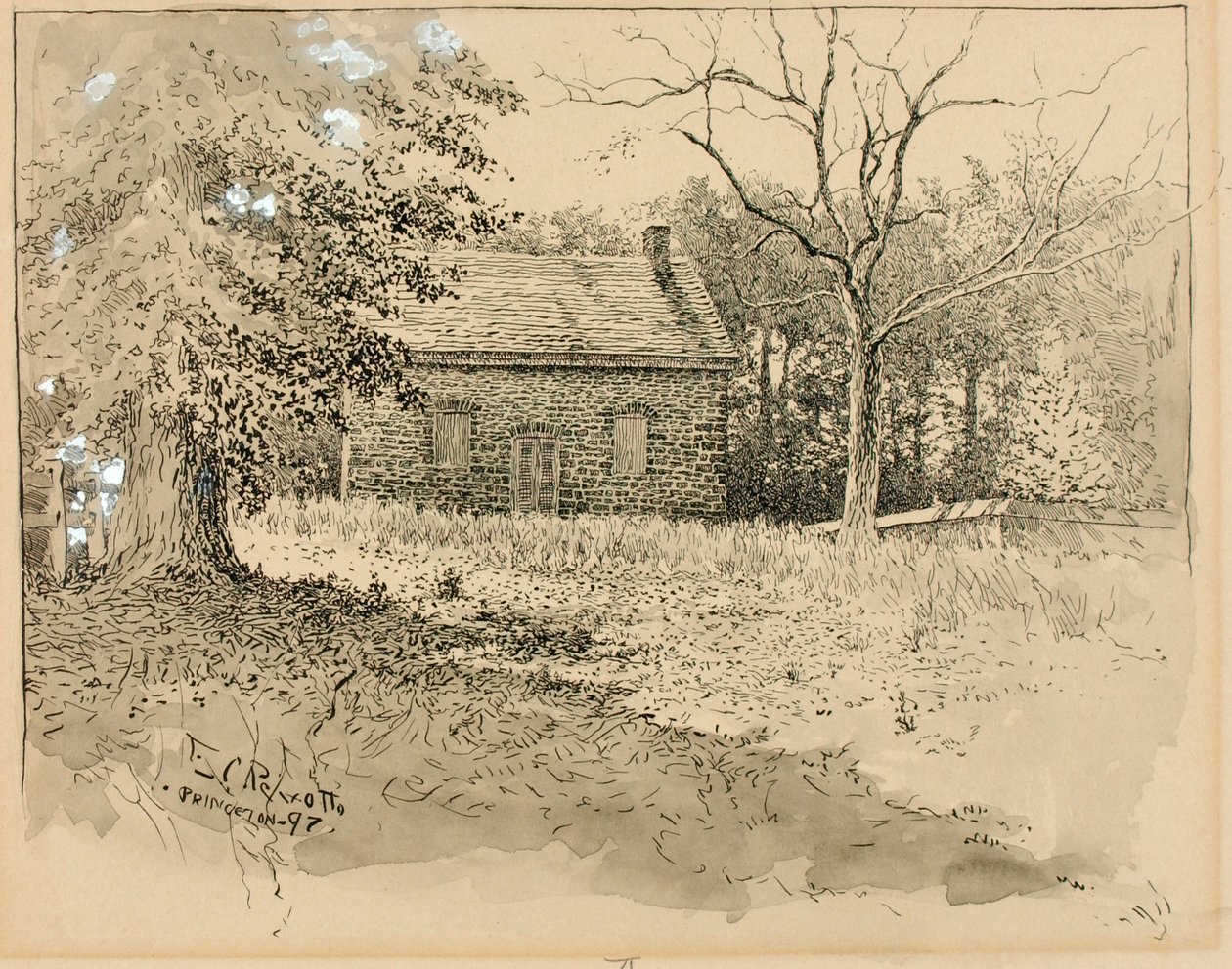 Princeton Quaker Meeting House by Ernest C. Peixotto