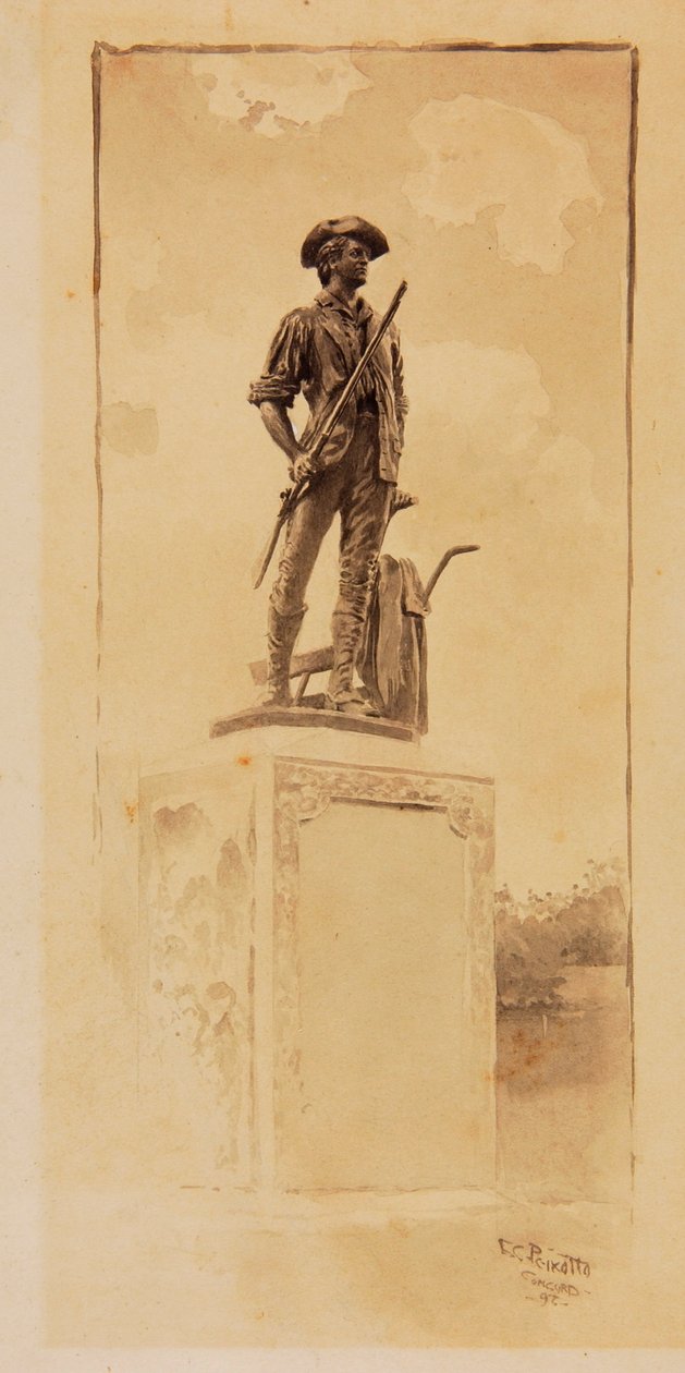 The Minute Man Monument by Ernest C. Peixotto