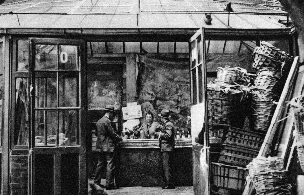 A Bar in the Central Market Quarter, Paris by Ernest Flammarion