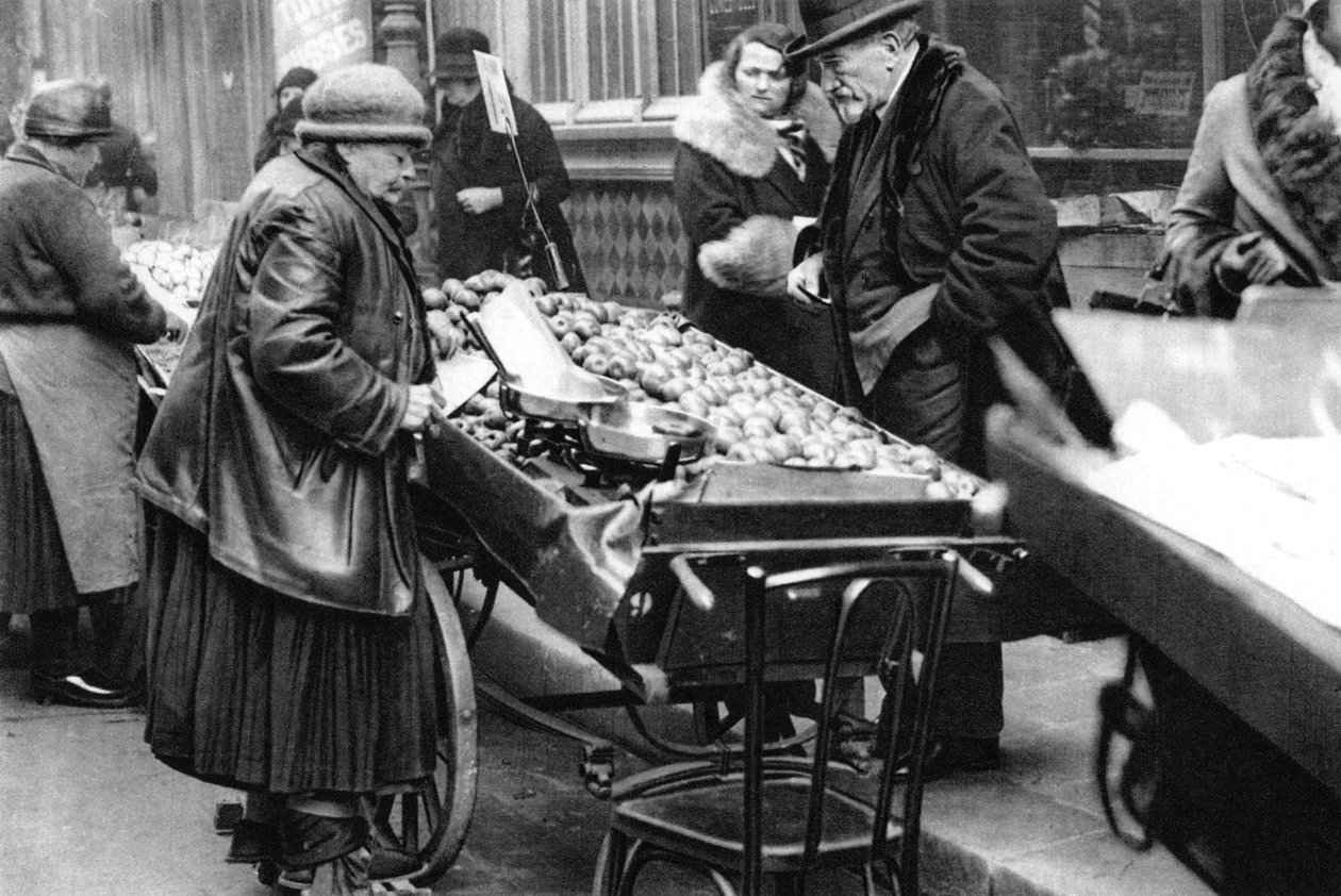 A Typical Fruit Seller, Paris by Ernest Flammarion