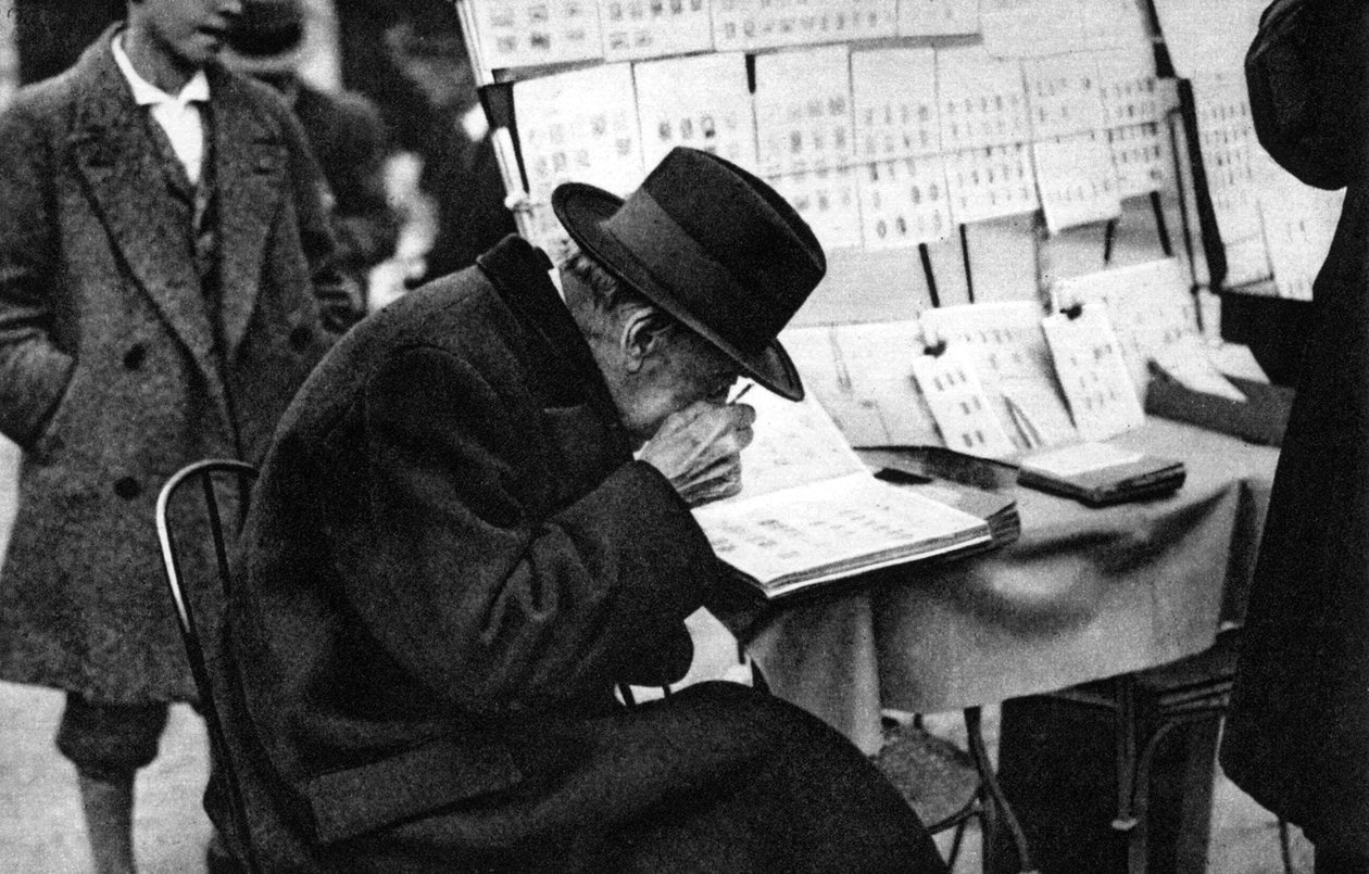 An old purchaser of stamps, Paris, 1931 by Ernest Flammarion