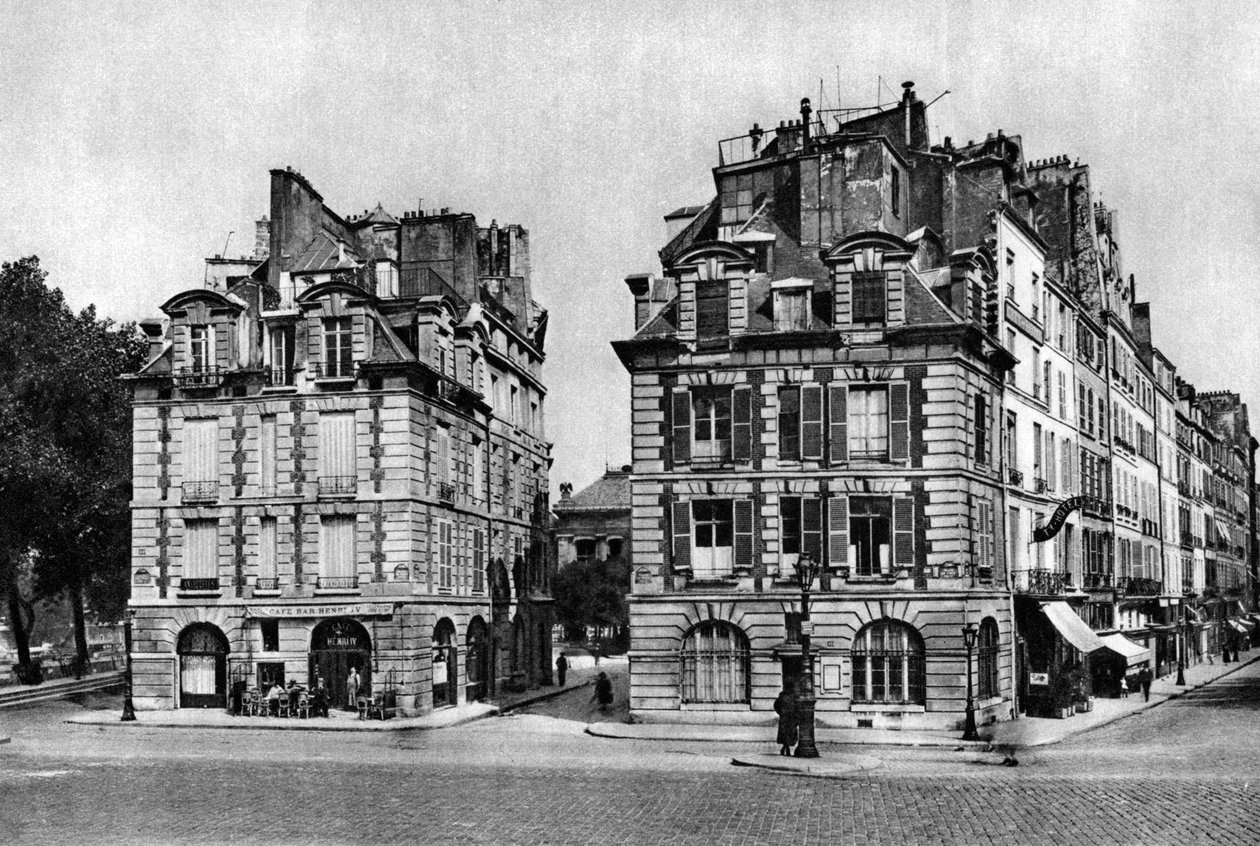 Old Houses of the Louis XIII Period, Facing the Pont Neuf, Paris by Ernest Flammarion