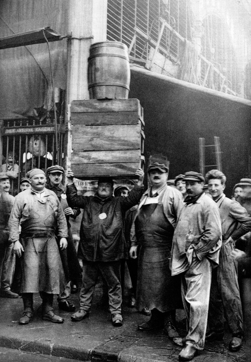 Porters at the Central Market, Paris by Ernest Flammarion