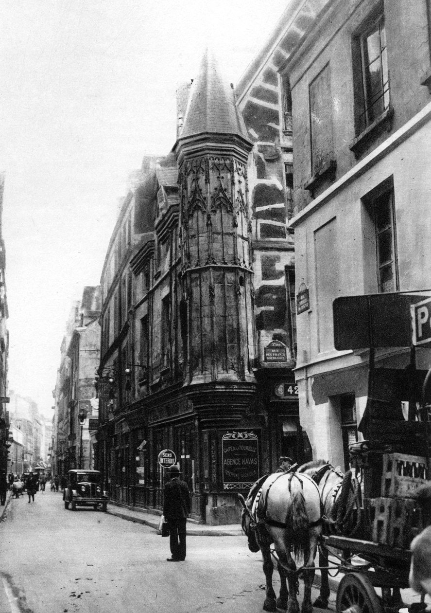 Rue Vieille du Temple, Hotel Barbette, Paris by Ernest Flammarion