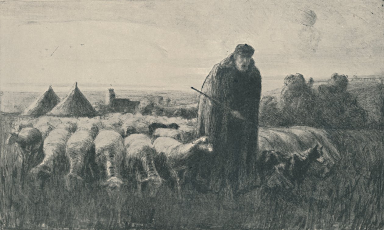 The Picardy Shepherd, 1919 by Ernest George Beach