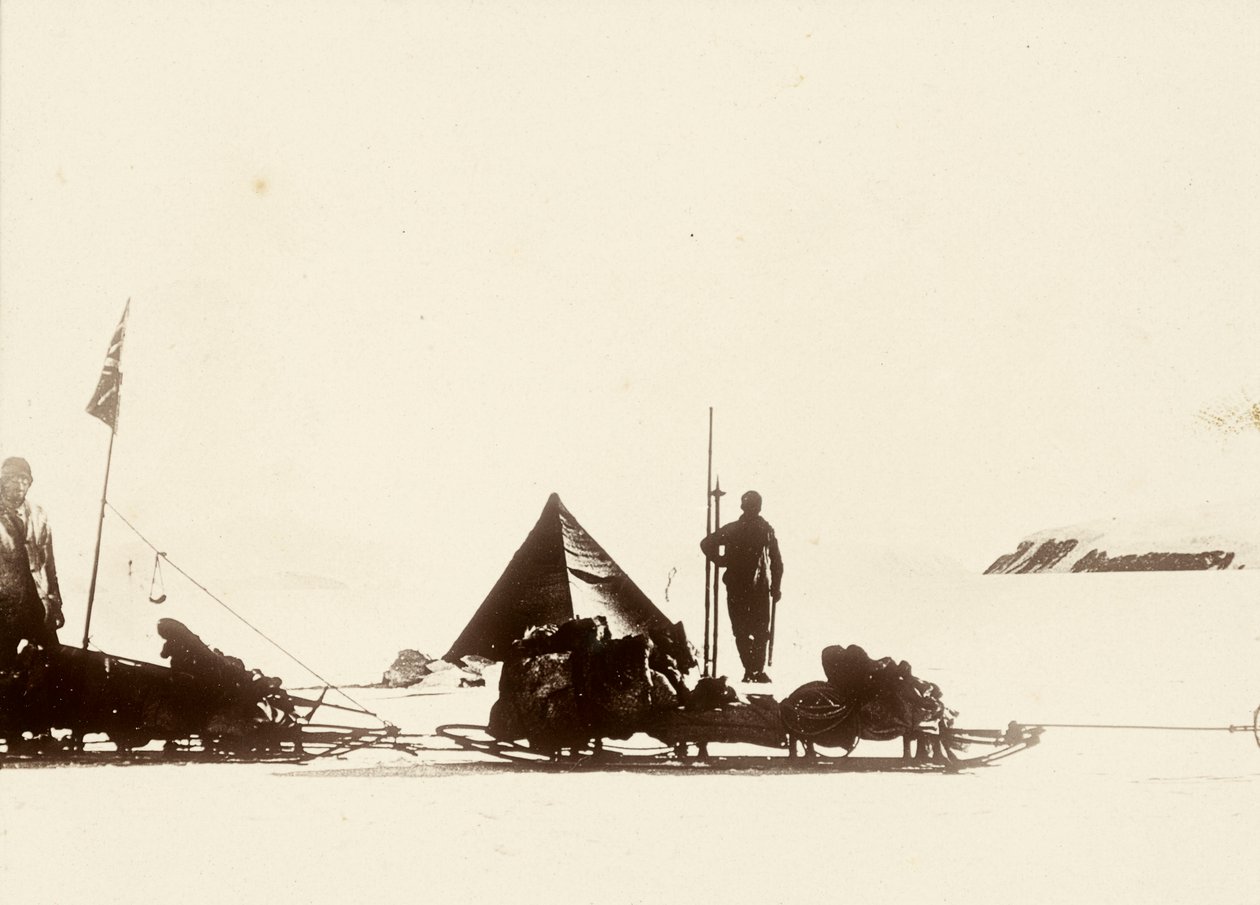 The furthest south: Lat 85° 17’ South, National Antarctic Expedition. From album by Sir Ernest Henry Shackleton entitled National Antarctic Expedition (1901-1903) by Ernest Henry Shackleton
