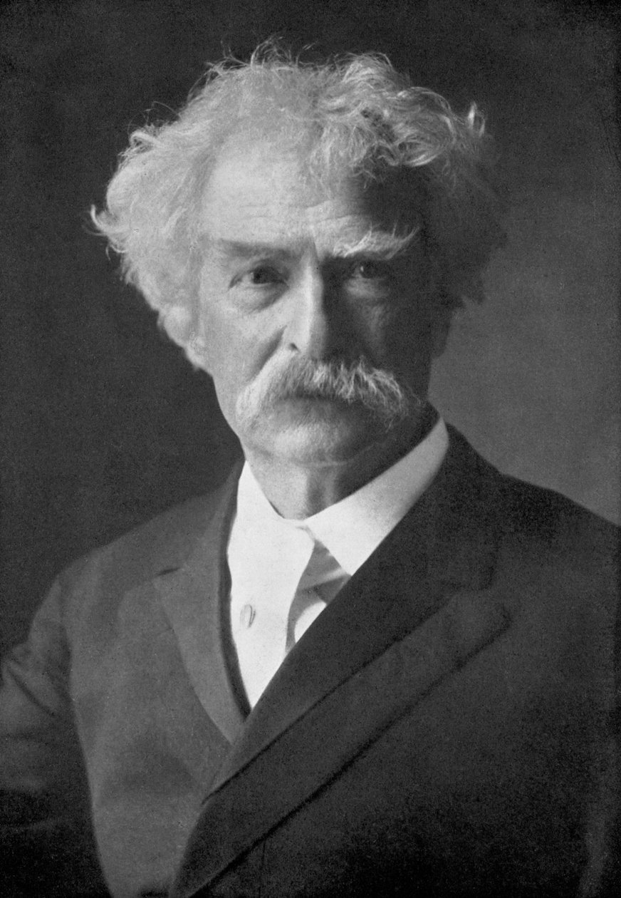 Samuel Langhorne Clemens, American humorist, novelist, writer and lecturer, 1910 by Ernest Herbert Mills