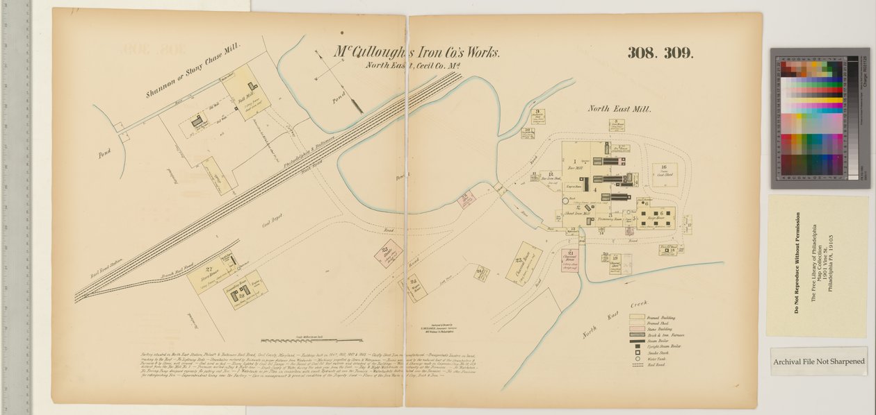 McCulloughs Iron Co., Northeast Creek, Maryland, Hexamer General Surveys by Ernest Hexamer