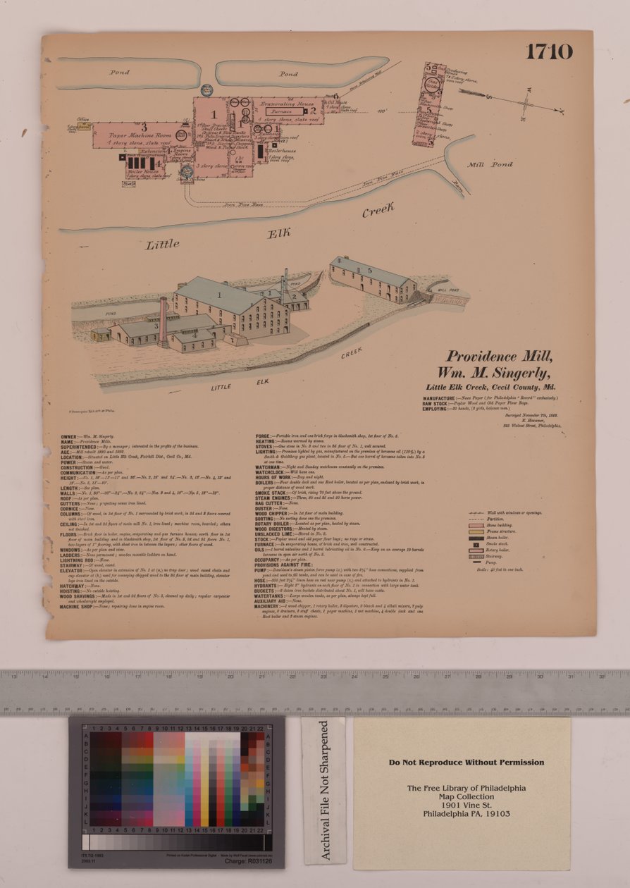 Providence Mill, Fairhill, Maryland, Hexamer General Surveys by Ernest Hexamer