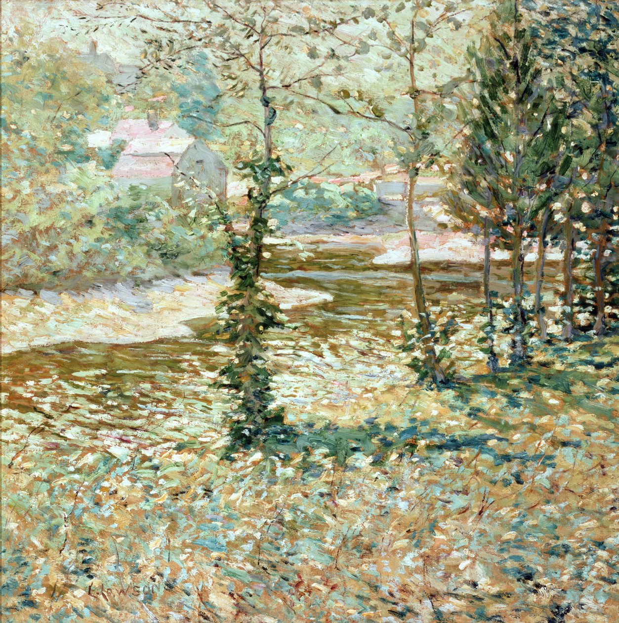 Country Scene, Winter, 1910 by Ernest Lawson