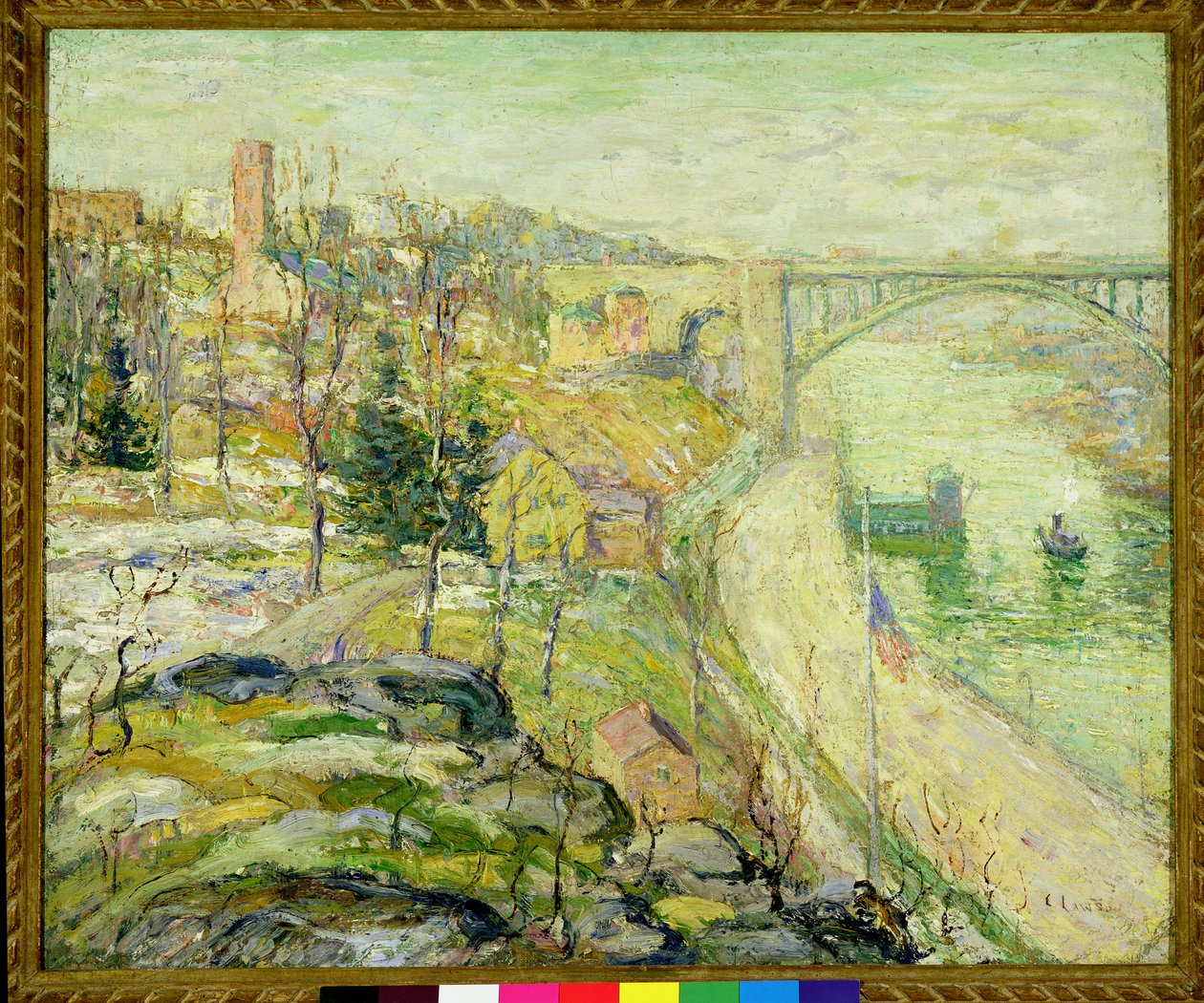 Washington Bridge, New York City, c.1915-25 by Ernest Lawson