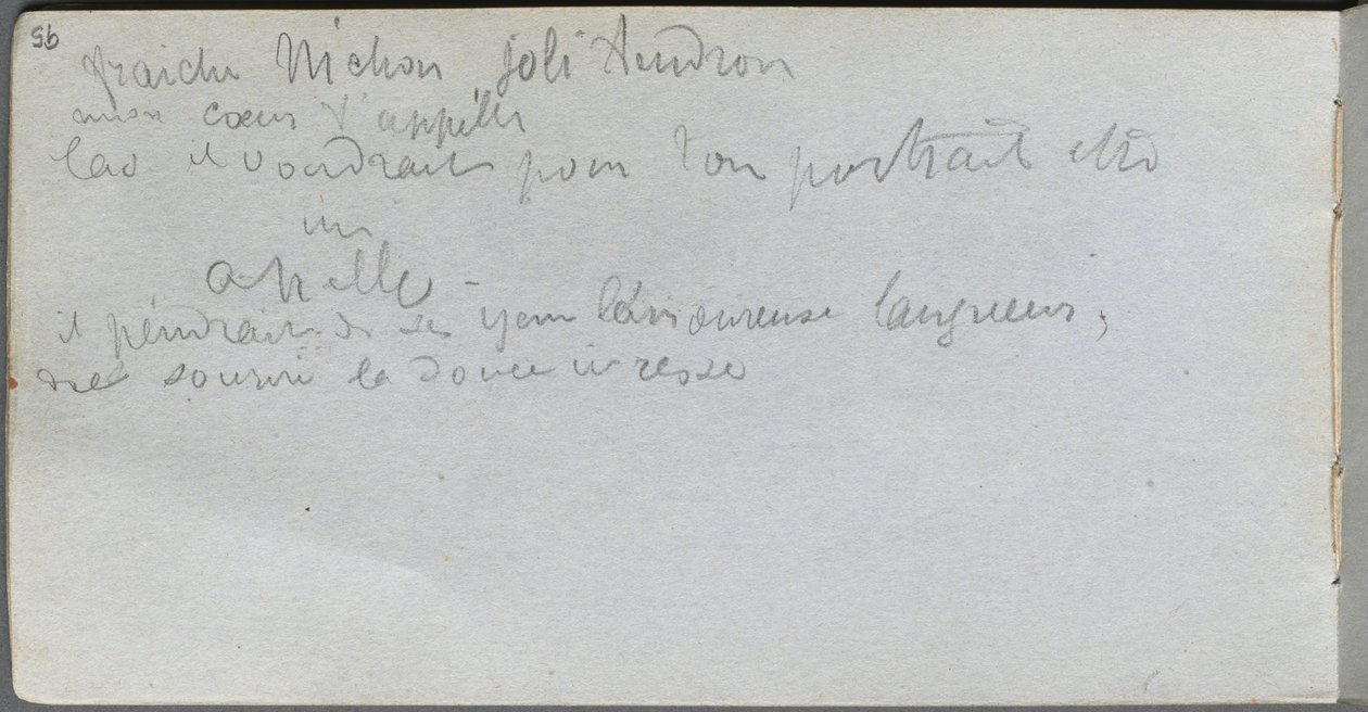 Sketchbook, page 95: Notes by Jean Louis Ernest Meissonier