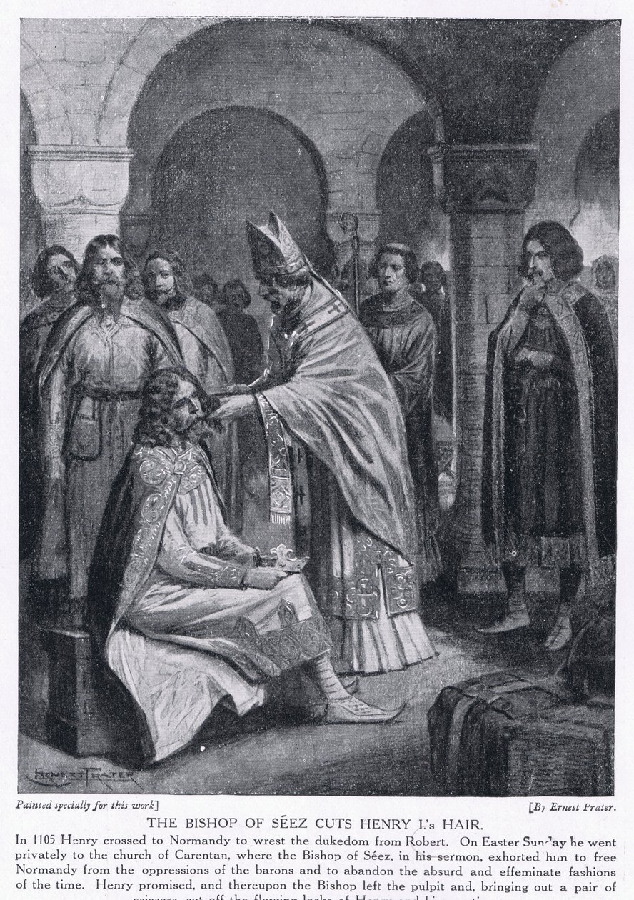The bishop of Seez cuts Henry I