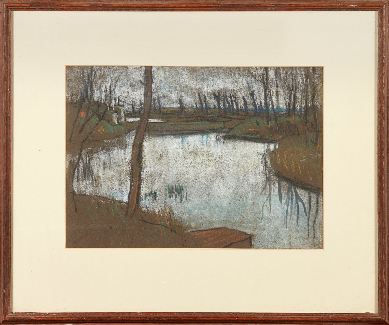Lille Bridge and West Moat by Ernest Procter