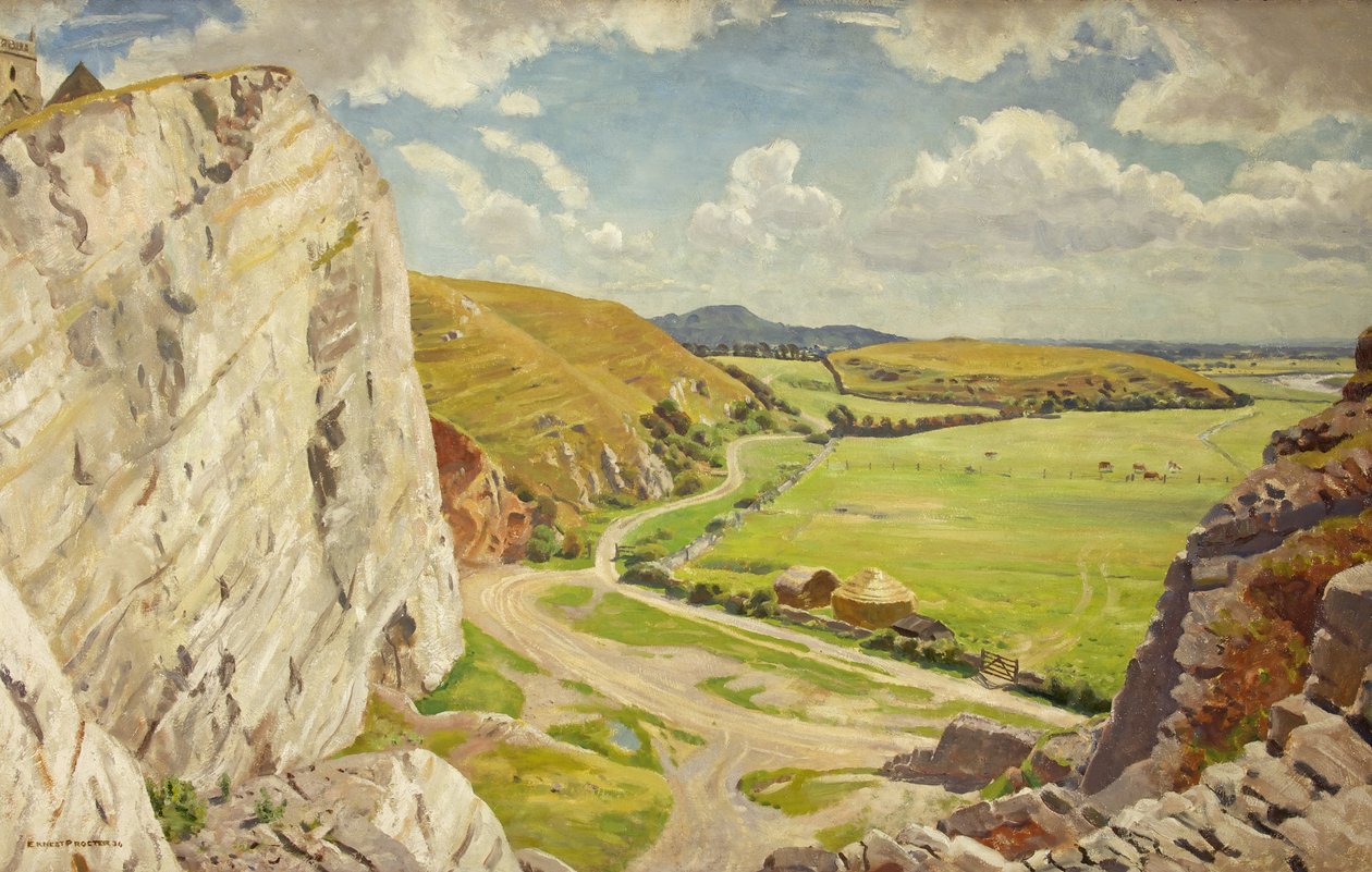 Uphill from the North by Ernest Procter