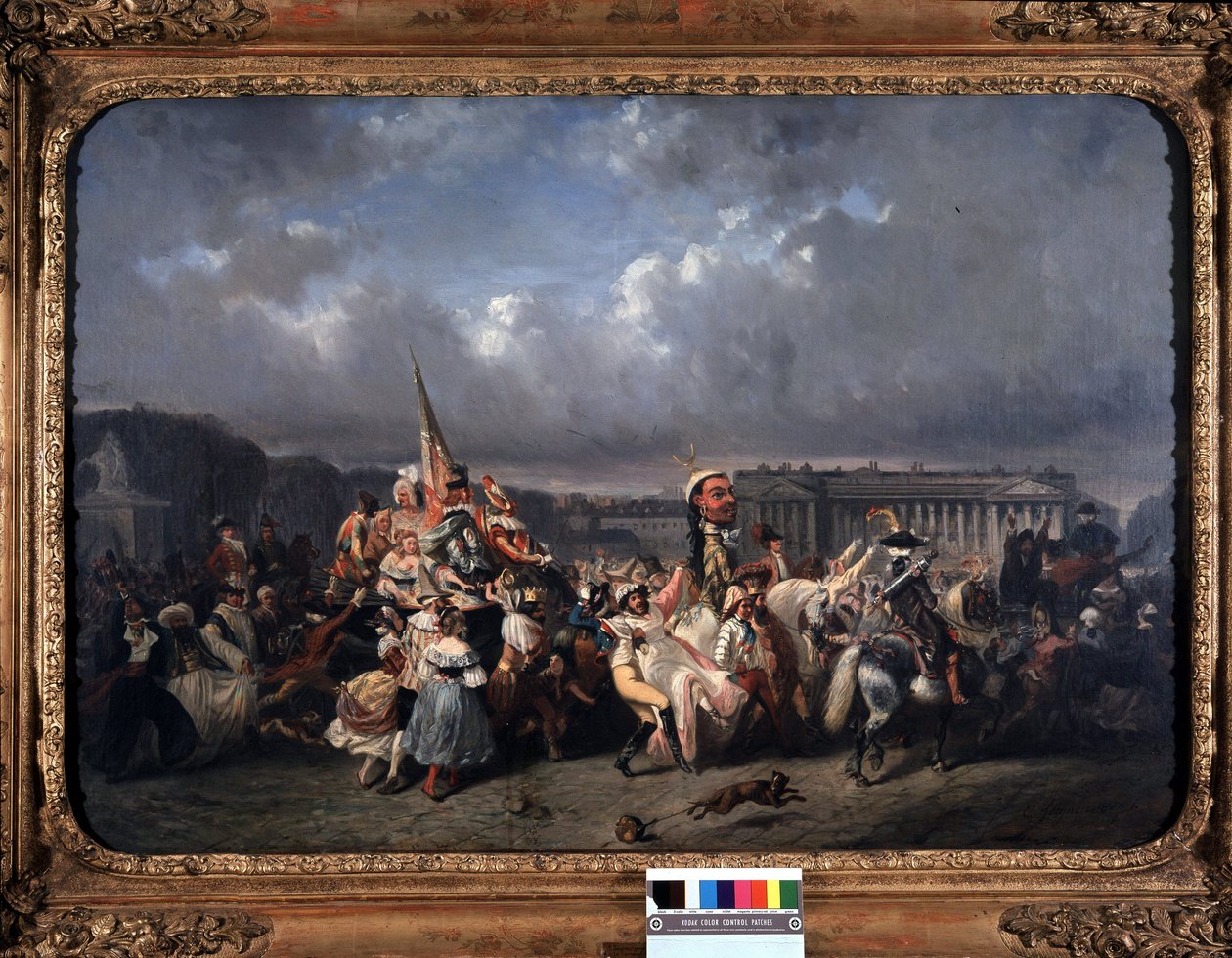 The Carnival, Place de la Concorde - by Seigneurgens, Carnavalet Museum by Ernest Seigneurgens