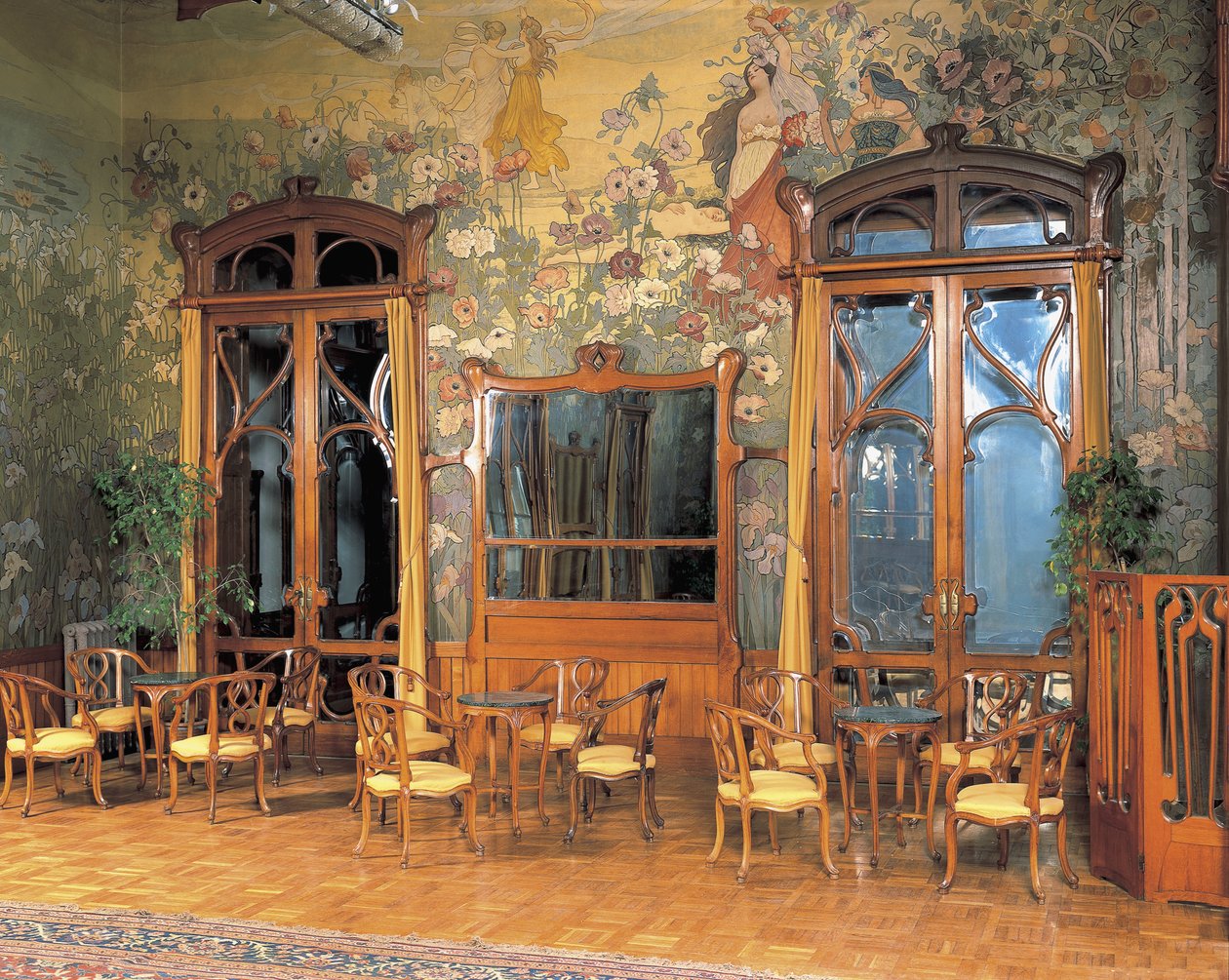 Interiors of the Hall of a Grand Hotel, Villa Igea, Palermo by Ernesto Basile