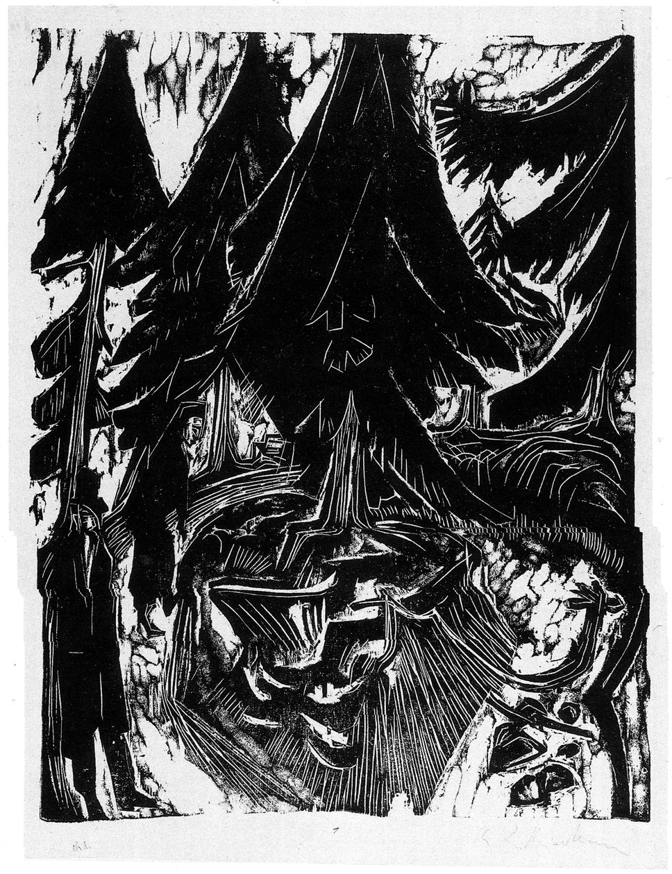 Sanatorium Walk by Ernst Ludwig Kirchner