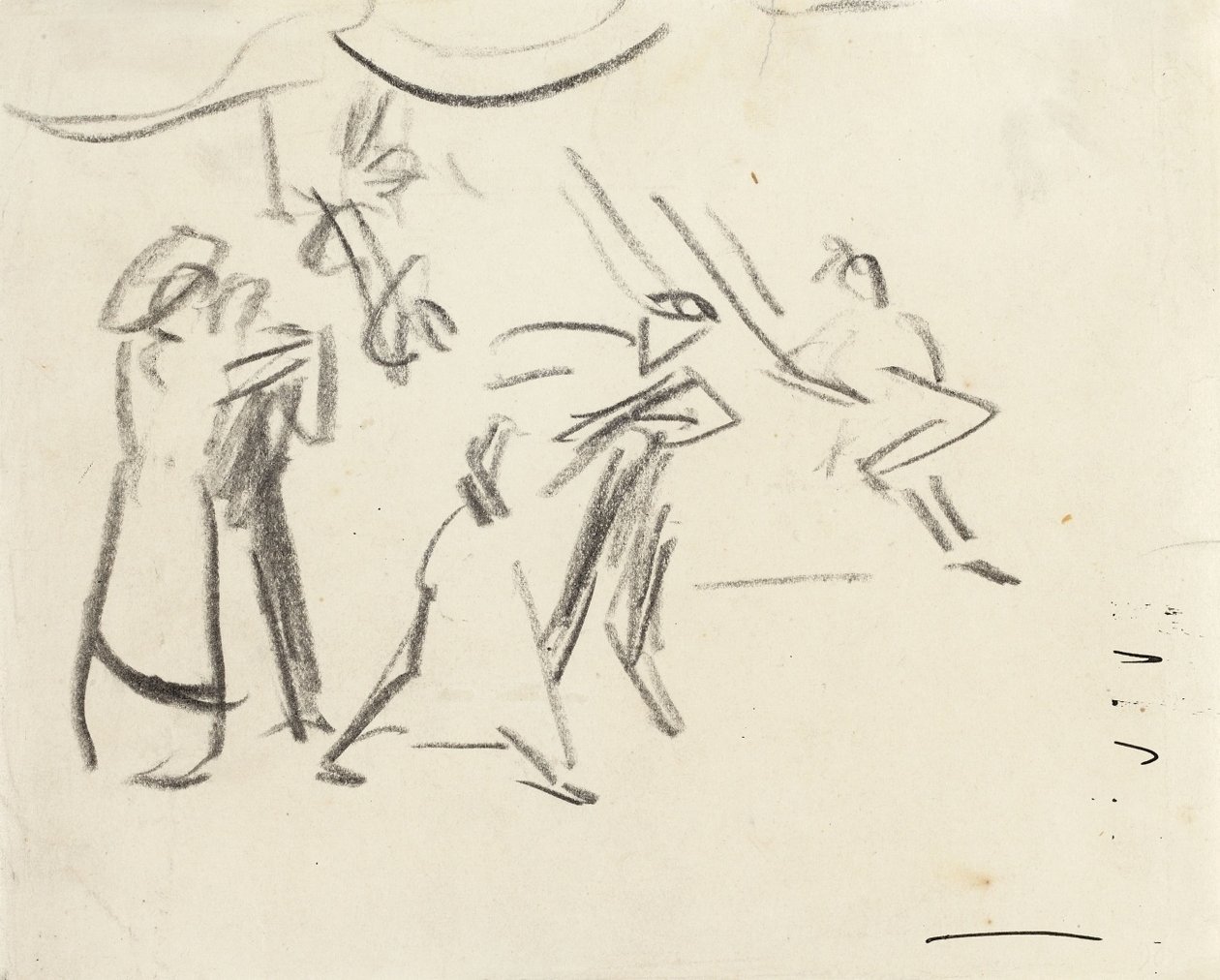 Dance Scene, Dancing in the Eldorado by Ernst Ludwig Kirchner