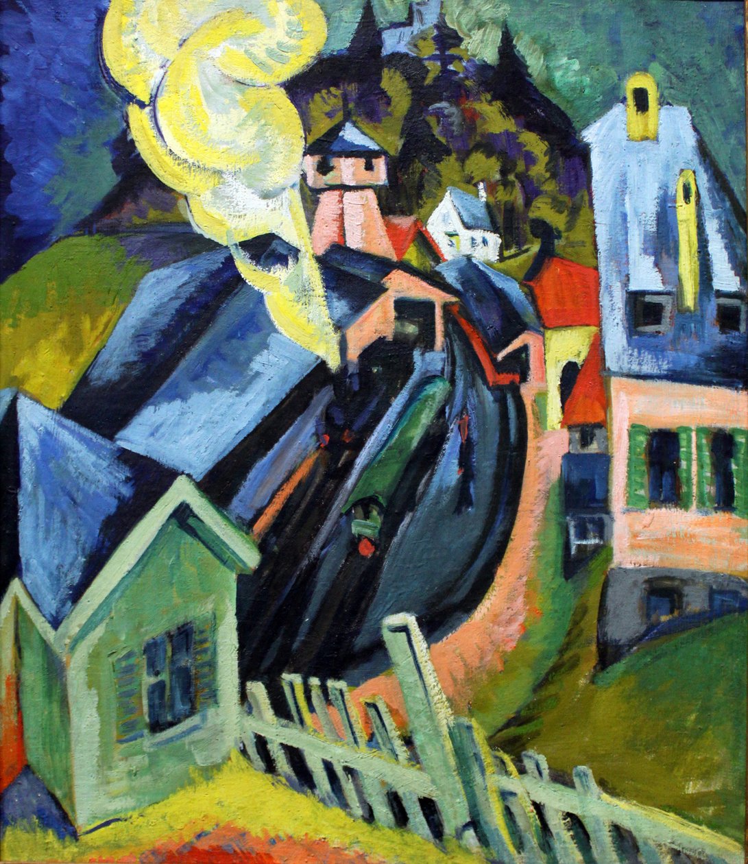 Königstein Train Station by Ernst Ludwig Kirchner