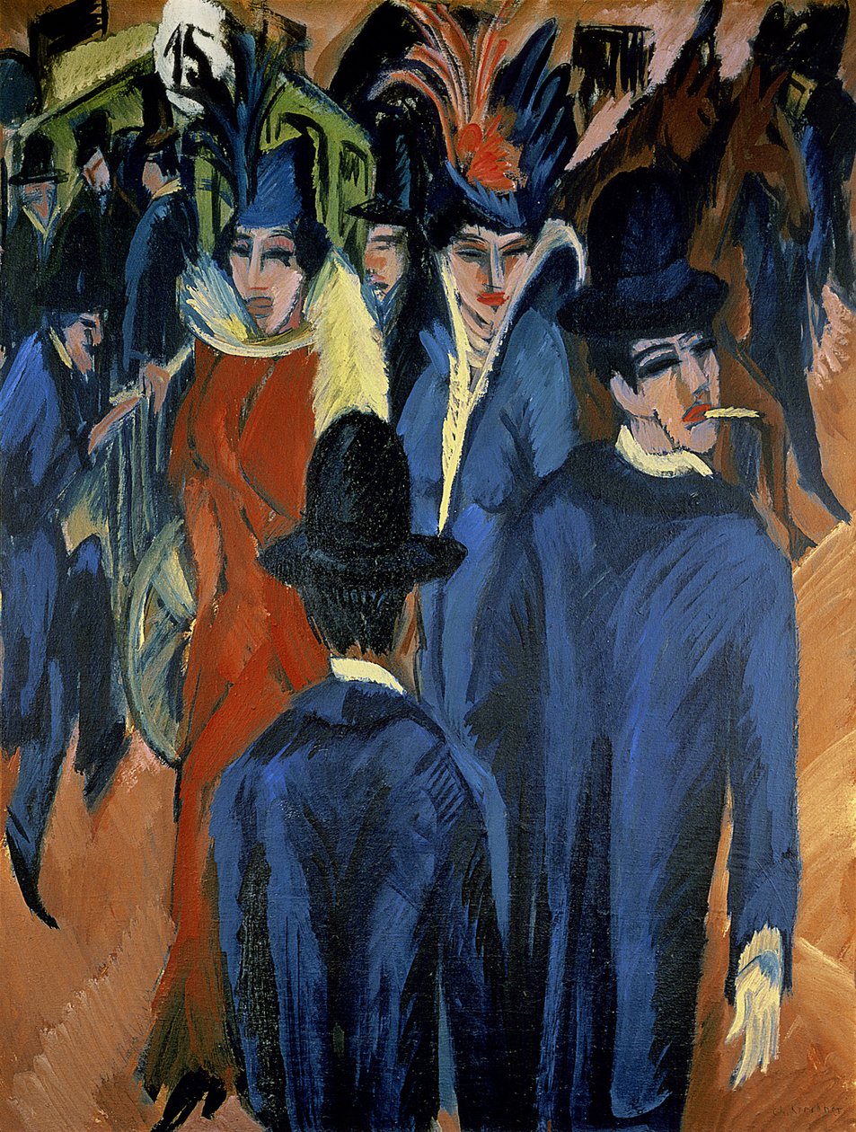 Berlin Street Scene, 1913 by Ernst Ludwig Kirchner