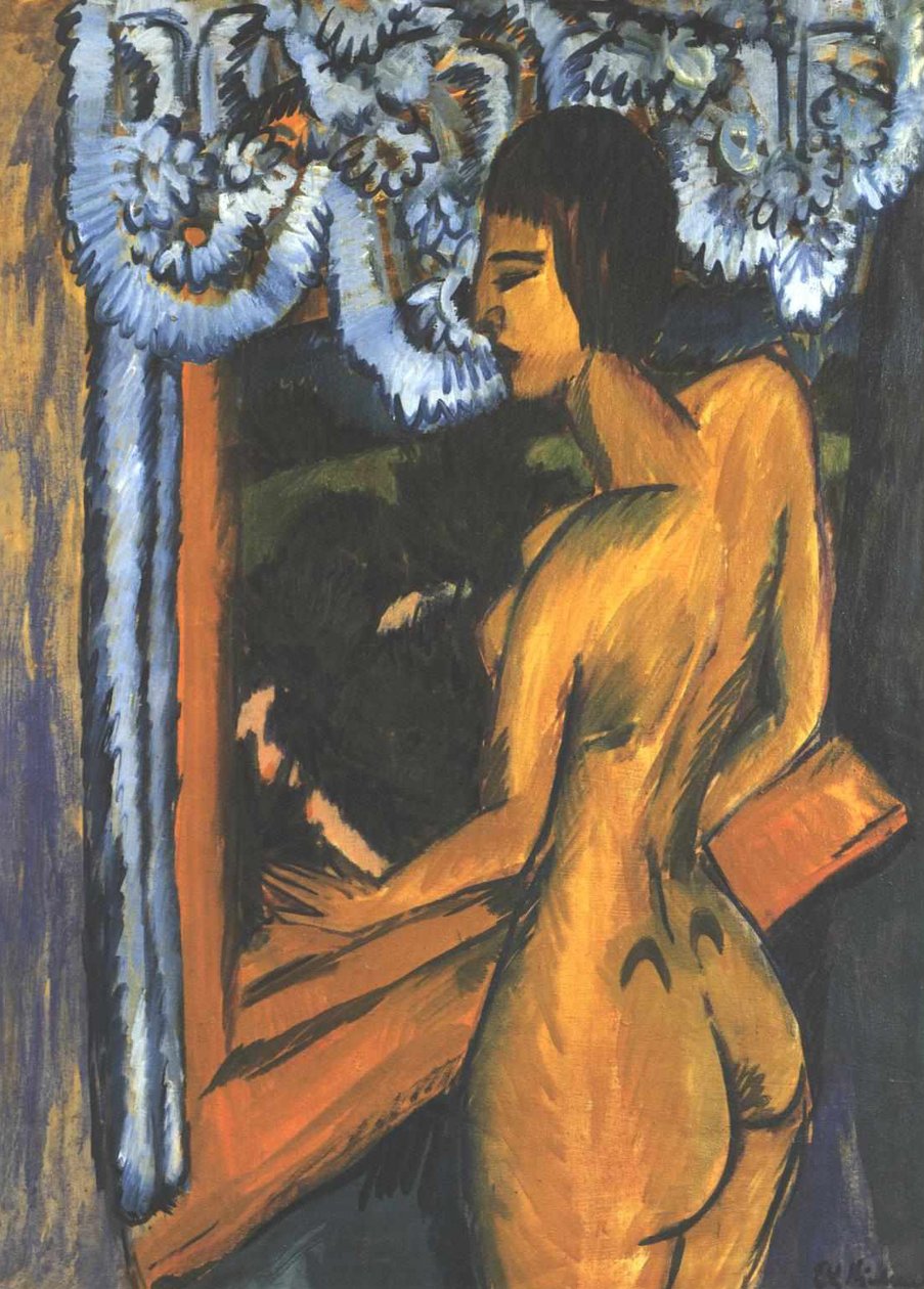 Brown Nude at the Window by Ernst Ludwig Kirchner