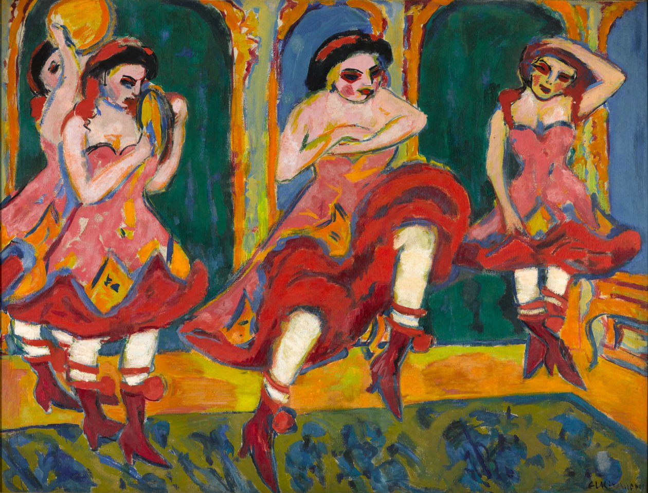 Czardas Dancers, 1908-20 by Ernst Ludwig Kirchner