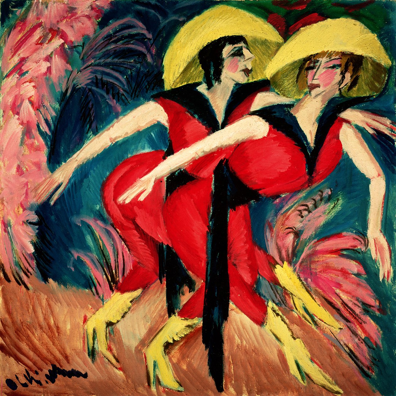 Dancers in Red by Ernst Ludwig Kirchner
