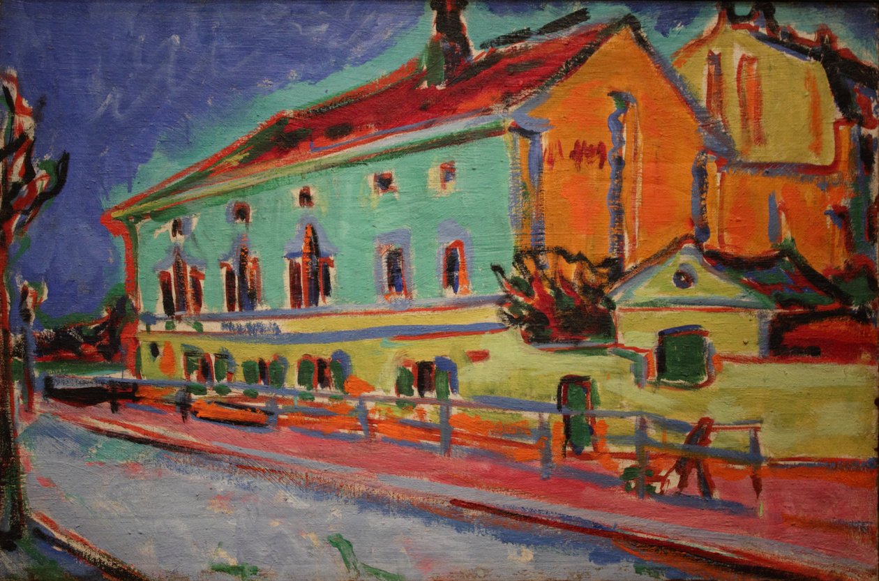 Houses in Dresden by Ernst Ludwig Kirchner