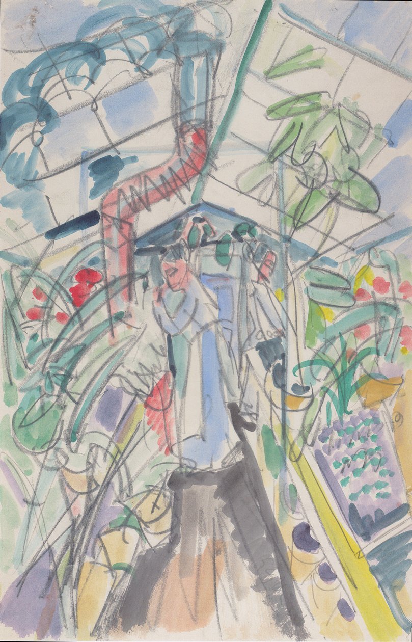 In the Greenhouse by Ernst Ludwig Kirchner