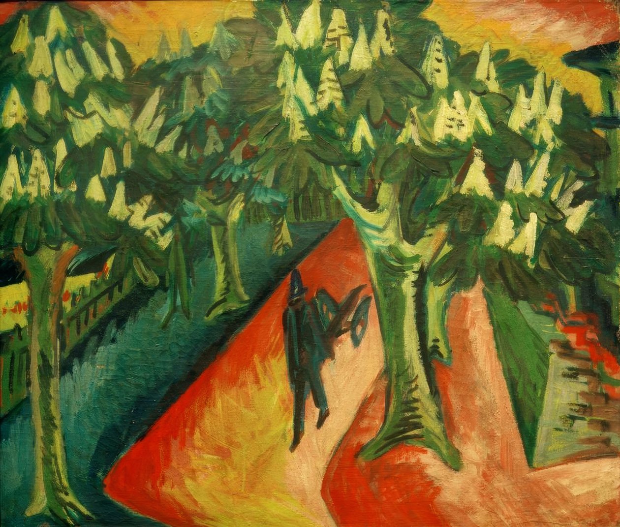 Chestnut Avenue by Ernst Ludwig Kirchner