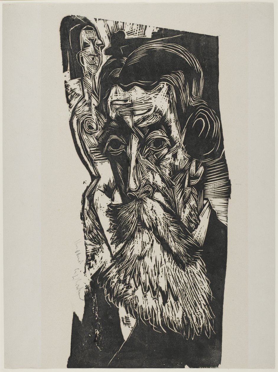 Portrait of Ludwig Schames, 1917-1918 by Ernst Ludwig Kirchner